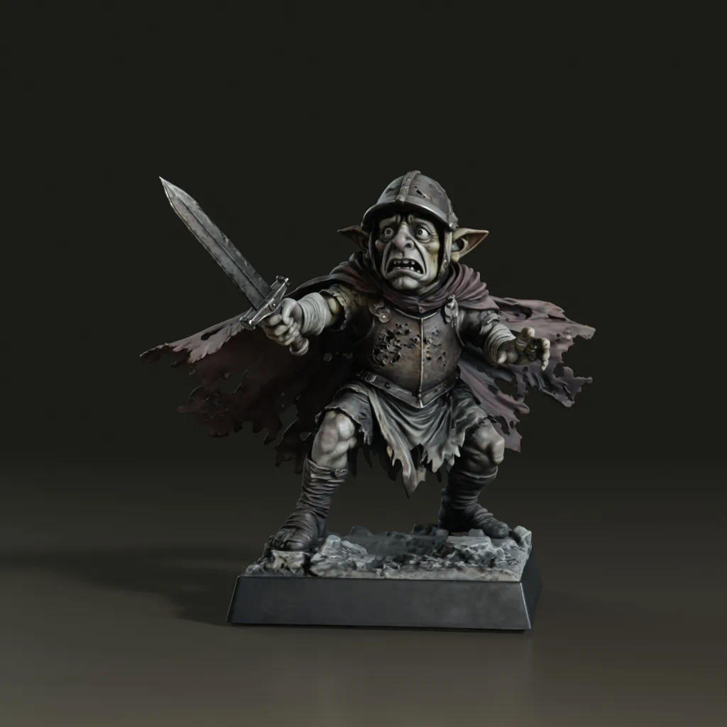 Modèle 3D final du gobelin, rendu depuis le fichier généré